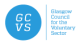 The organisation logo for Glasgow Council for the Voluntary Sector (GCVS)