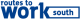 The organisation logo for Routes to Work South