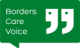 The organisation logo for Borders Care Voice