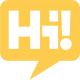 The organisation logo for Hub International UK (HI! PEOPLE CIC)
